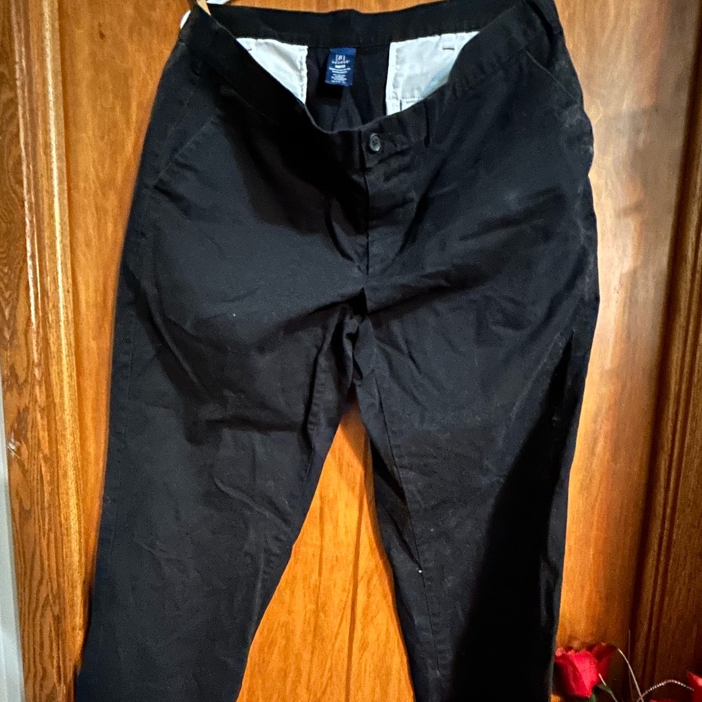 Men’s Black George Dress Pants. Size 38X32. Rarely Worn.